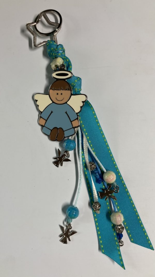Llavero listón Ángel de la Guarda niño